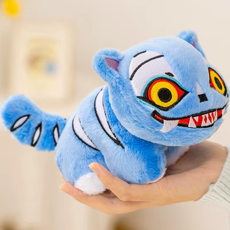 Tiger-Plüschpuppe, Plüschtier, Blau, Bunt / Mehrfarbig - Bild 2