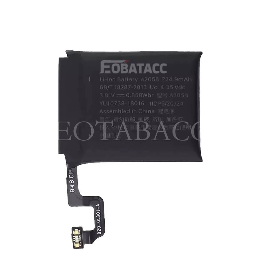 EOBATACC Ersatzbatterie für Apple Watch Serie SE, 1, 2, 3, 4, 5, 6, 7, 8 sowie S1 bis S8 (38/40/41/42/44/45/49mm) in Schwarz - Bild 2