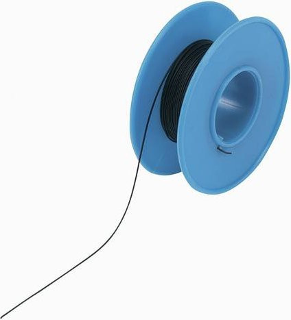 TRU Components Wickeldraht Wire Wrap Schwarz Kunststoffbeschichtet 15 m mit 1 x 0,08 mm² - Bild 1
