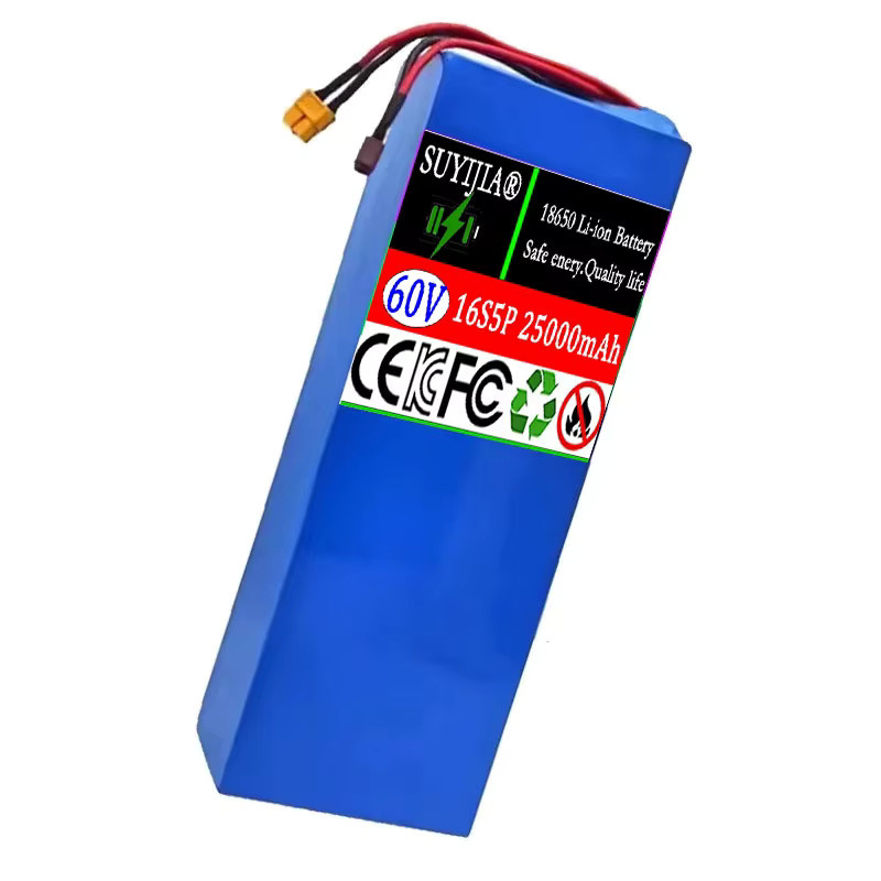 SUYIJIA Lithium-Akku 16S5P 60V 25Ah High-Power 2000W mit integriertem BMS in Blau für Motorrad, Roller und Fahrradmotor - Bild 3
