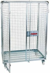 HMH Stahlrollbehälter ADB 1600 in Silber, B/T: 80 x 120 cm - Bild 1