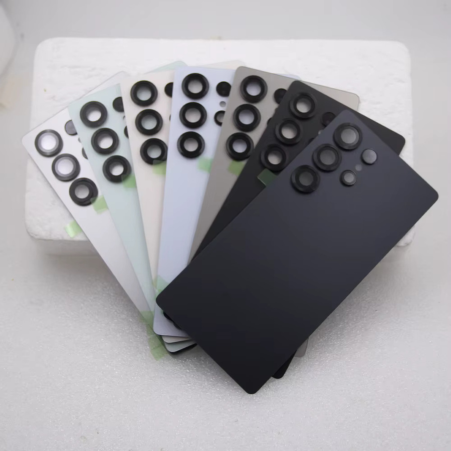 Samsung Galaxy S25 Ultra Ersatzgehäuse Batterieabdeckung Rückseite mit Kameraobjektiv in Schwarz und Multicolour für SM-S938B und SM-S938U - Bild 2