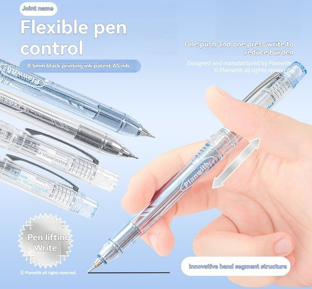 Control Tira Pen Gelstift-Kombiset mit blauer Tinte und hitzeradierbaren Nachfüllungen 0,5 mm - Bild 1