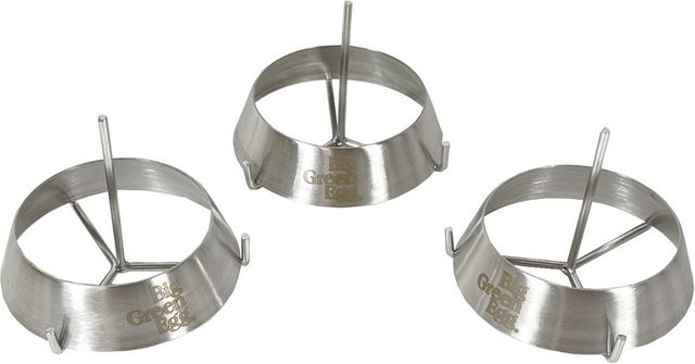 Big Green Egg Grillringe aus Edelstahl in Silber, Durchmesser: 9 cm - Bild 1