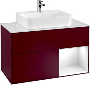 V&B Waschtischunterschrank Finion 100 in Weiß, lackiert, B/T/H: 100 x 50,1 x 50,1 cm - Bild 1