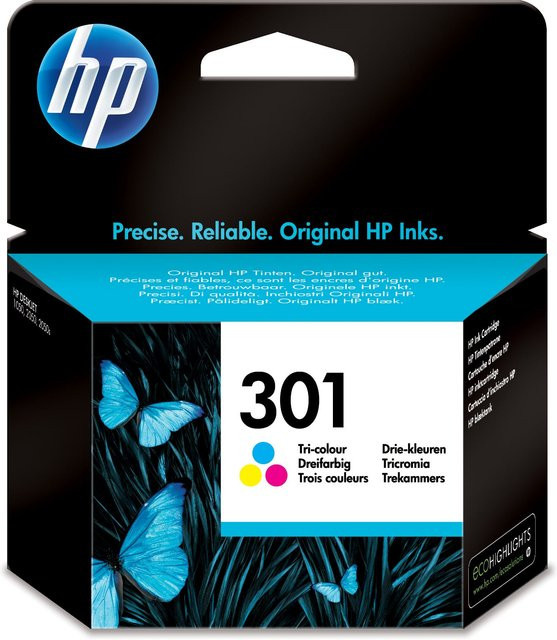 HP 301 Original Tintenpatrone Farbig (Cyan, Magenta, Gelb) CH562EE - Bild 2