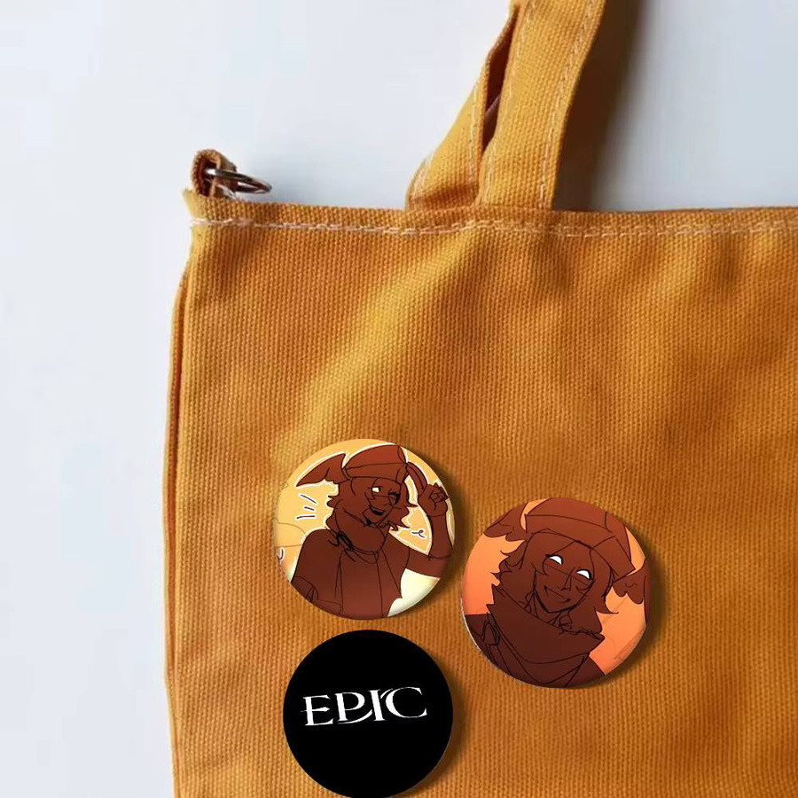 Abzeichen-Brosche E-Epic The Musical Cartoon-Stil, Emaille-Pin, rund - Bild 4