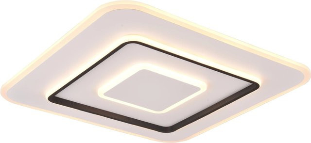 Reality LED Deckenleuchte Jora Weiß matt mit Fernbedienung und Timer, quadratisch, B/T/H: 60 x 60 x 6 cm - Bild 1