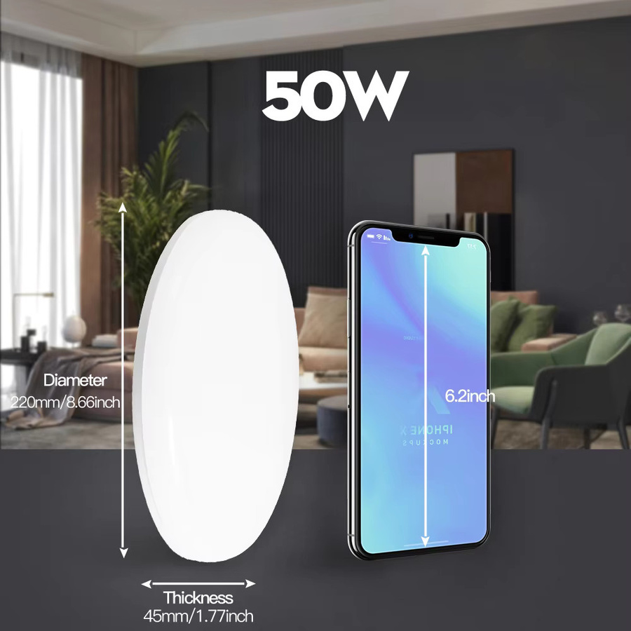 CY Moderne LED-Deckenleuchte in Weiß, ultradünnes Panel für Wohnzimmer und Schlafzimmer - Bild 2