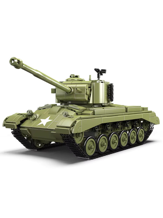 Mould King M26 Pershing Panzer, ferngesteuert, Baustein-Set, ab 8 Jahren - Bild 5