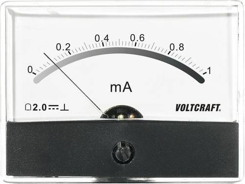 Voltcraft AM-86X65/1mA Einbau-Messgerät mit Drehspule in Weiß - Bild 1