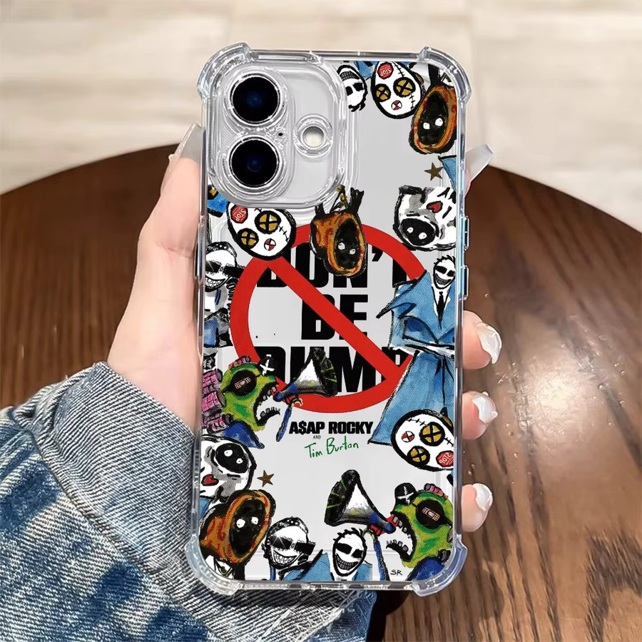 A-ASAP R-Rocky Punk Rocky Don't Be Dumb Handyhülle für iPhone 17 16e 16 15 14 13 12 11 Pro Max Plus X XR XS Max sturzsicher - Bild 2