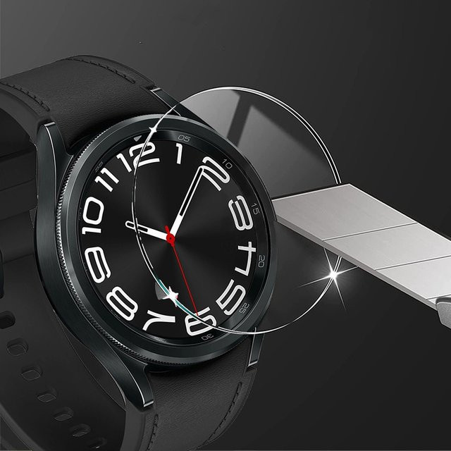 Samusak Displayschutzglas für Samsung Galaxy Uhr, transparent, Unisex - Bild 1