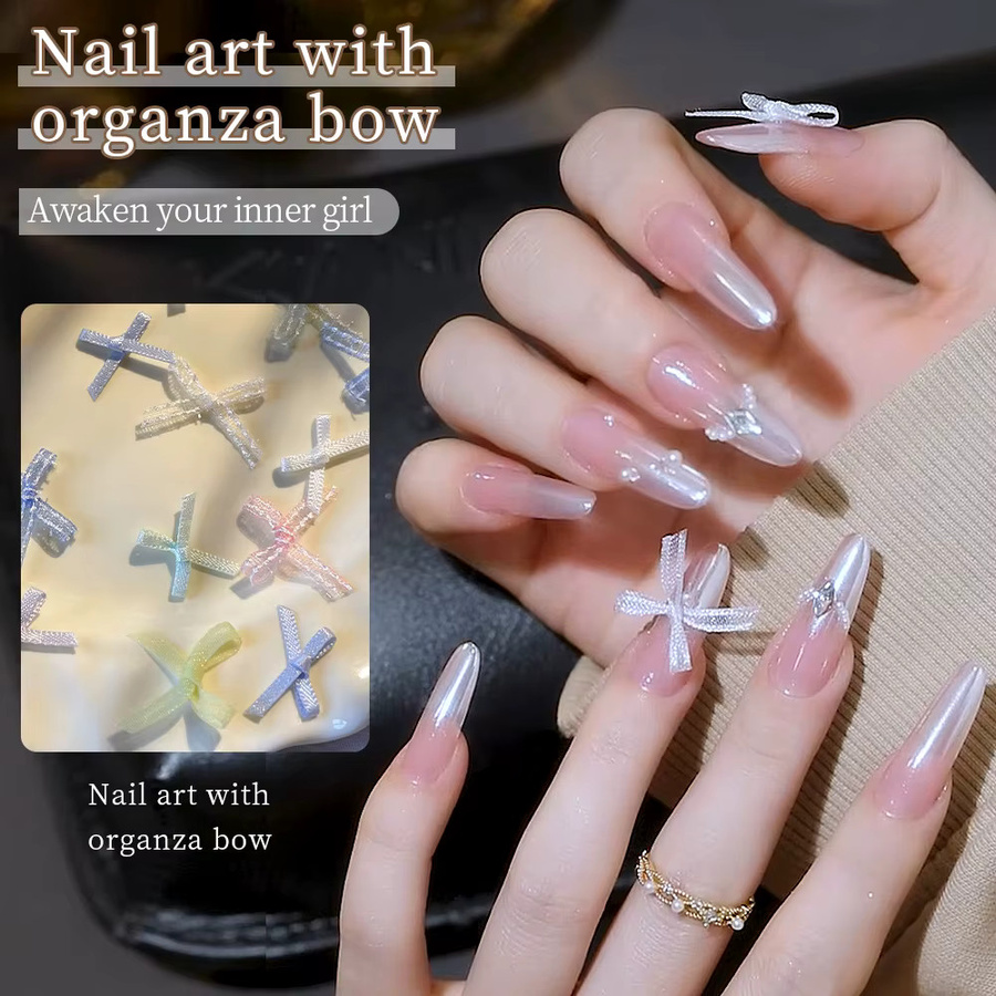 KANU Nagelkunst Charms, 5 Stück, Meerjungfrau Prinzessin Schleife - Bild 3