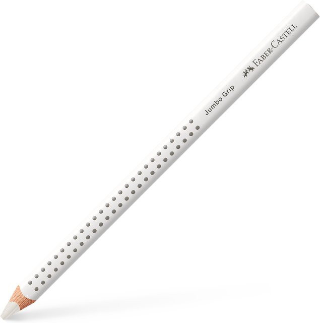 Faber Castell Jumbo Grip Farbstift Weiß für Kinder - Bild 1