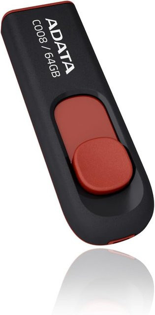 Adata USB-A Flash Drive C008 in Schwarz mit 64 GB Speicherplatz - Bild 1
