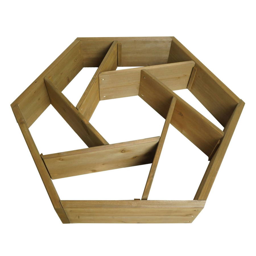Pflanzkasten MCW L70 aus Tannenholz mit 7 Fächern, eckig, braun, B/T/H: 100 x 87 x 18 cm - Bild 2