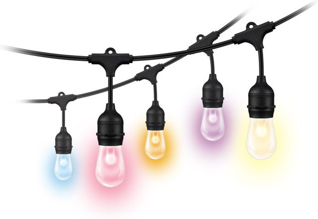 WiZ Outdoor LED Lichterkette Tunable White und Color in Schwarz - Bild 2