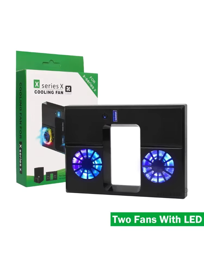 Ispoofer RGB-Kühlventilator und vertikaler Ständer für Xbox Series X in Schwarz - Bild 6