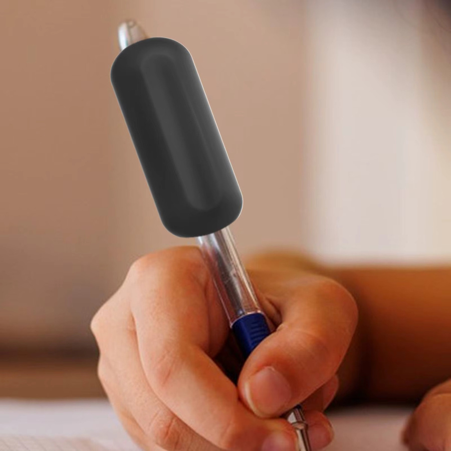 Gewichteter Bleistift in Schwarz als Handschrifthilfe und Korrekturwerkzeug für Kinder und Senioren - Bild 2