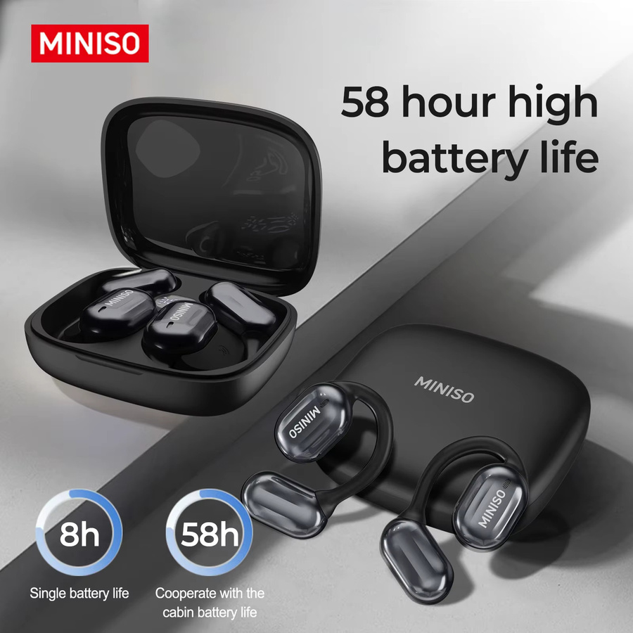 MINISO MS162 Übersetzer-Kopfhörer Bluetooth Drahtlose Face-to-Face Übersetzung Kopfhörer Schwarz - Bild 5