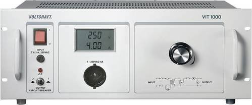 Voltcraft VIT 1000 Labor-Trenntrafo einstellbar 1 - 250 V/AC in Grau - Bild 1