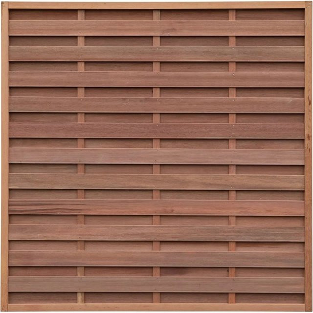 T & J Sichtschutzzaun Fortis Keruing H x B: 180 x 180 cm - Bild 1