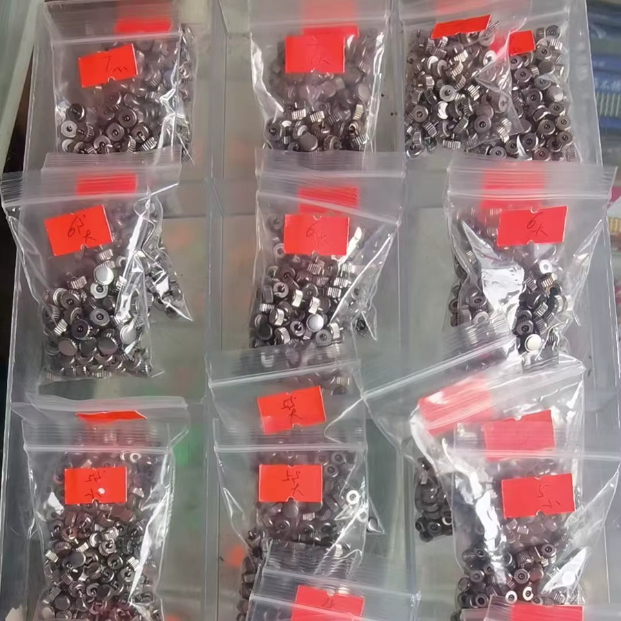 RACDONA Uhren Krone Edelstahl, Silber, 5 Stück - Bild 3