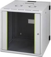 Digitus Wandgehäuse Unique Serie 19 Zoll IT-Schrank mit Schwenkrahmen, 12 HE, Grau (RAL 7035), B: 60 cm, H: 64,3 cm, T: 60 cm - Bild 1