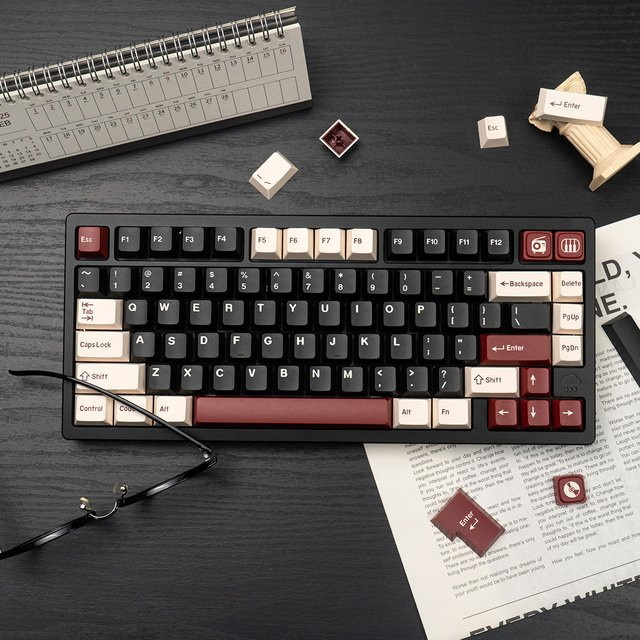 Venit Keys GMK Rome Tastenkappen-Set mit 180 Tasten, Double Shot PBT in Multicolour, Cherry Profile für mechanische Tastaturen und MX-Schalter, Alice ISO-Layout - Bild 1