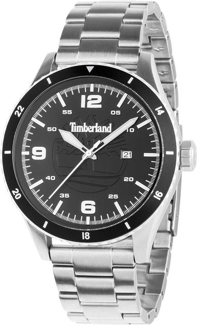 Timberland Herrenuhr, Quarz, Edelstahl, Schwarz, 46 mm, 5 ATM - Bild 1