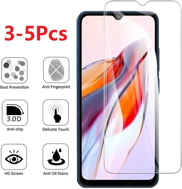 3-5 Stück gehärtetes Glas Displayschutzfolie für Samsung Galaxy A24 4G, A54, A34, A14, A04, M54, M34, M14, M04, A13, A23, A33, A53, A73 5G, transparent - Bild 1