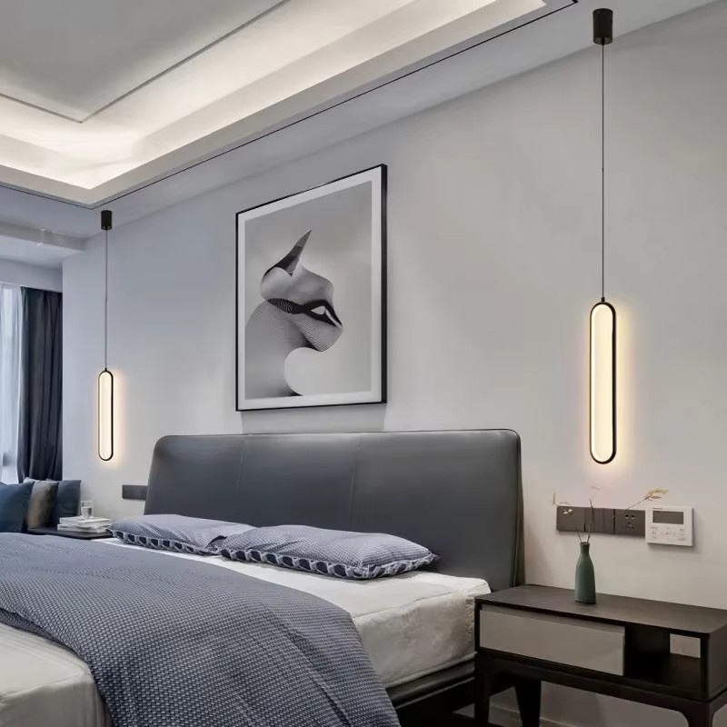 TRAZOS Nordische LED-Pendelleuchte in U-Form aus Metall mit verstellbarem Kabel für Esszimmer, Küche und Schlafzimmer - Bild 3