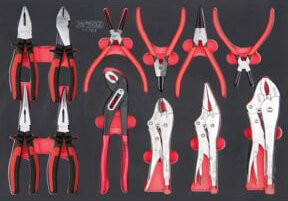 KS Tools SCS Zangen-Satz, 12-teilig in 1/1 Systemeinlage, rot - Bild 1