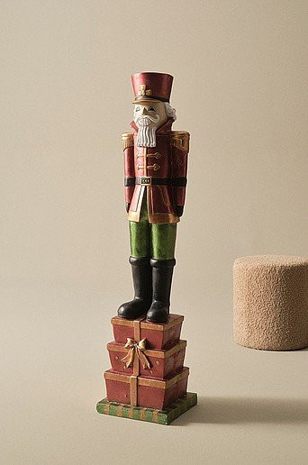 Jotex Weihnachtsdeko KURT in Rot und Multicolour aus Holz und Kunststoff - Bild 1