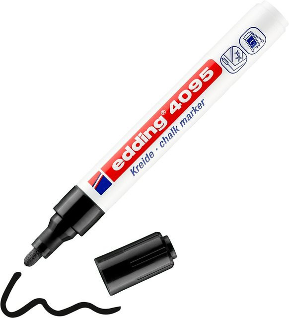 edding Kreidemarker 4095 Schwarz Strichstärke 2 - 3 mm - Bild 2
