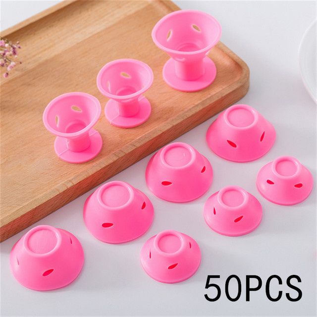 Y-Meiyaa Magic Hair Care Rollers Set, Silikon-Lockenwickler für lockiges Haar - Bild 1