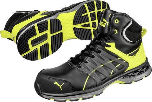 Puma Safety Velocity 2.0 Yellow Mid S3 Sicherheitsstiefel aus Leder in Schwarz und Gelb, Größe 41 - Bild 1