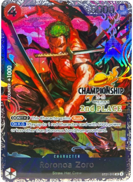Bandai One Piece Roronoa Zoro Sammelkarten, English - Bild 1