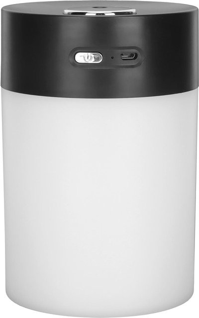 OutsideWorld Kaltnebel-Luftbefeuchter mit automatischem Abschaltenschutz und Umgebungslicht, USB-Aufladung, Schwarz - Bild 1