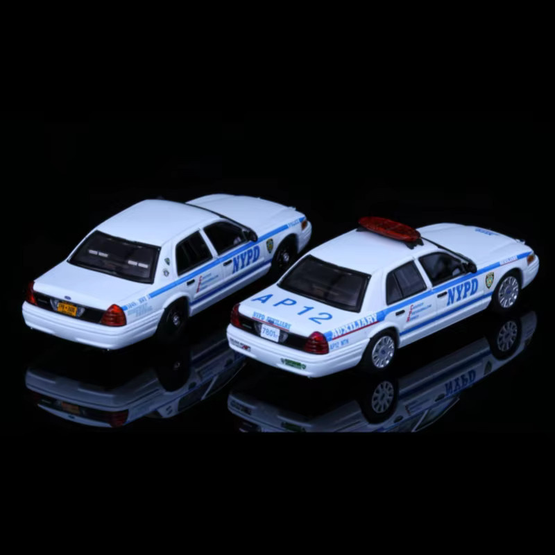 Rollin VictoriaCrown NewYork/Minnesota State Highway Police&Charger Michigan, Automodell, 1:64, Metall, Weiß - Bild 2