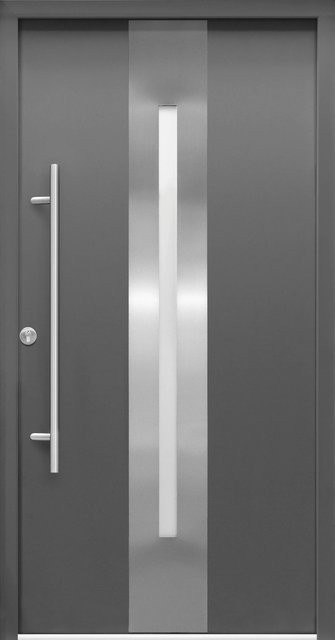 Haustür ThermoSpace Dublin Prime mit Glaseinsatz Anthrazit Anschlag Links B: 110 cm, H: 210 cm - Bild 1