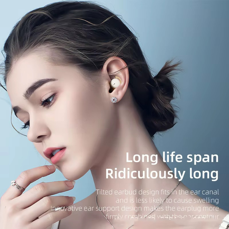 AyeBeau TWS Bluetooth Kopfhörer mit Geräuschunterdrückung in Beige - Bild 4