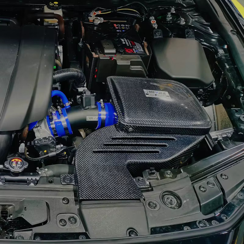 EDDY Ansaugsystem mit Lufteinlassrohr und Kohlefaser Luftfilter Box für Mazda Axela Enclave Next Gen 1.5L/2.0L 2020-2023 in Schwarz - Bild 4
