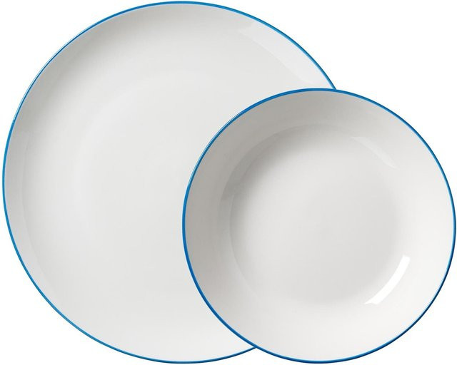 Ritzenhoff & Breker Tafelservice Adela 12-teilig aus Porzellan in Blau und Weiß - Bild 1