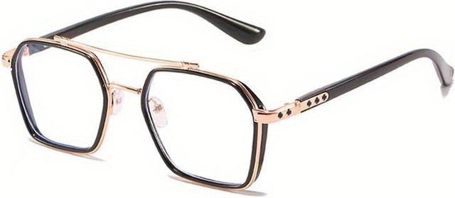 Dote Korrektionsbrille, Polygonale, Vollrand, Kunststoff, Unisex, Grey - Bild 1