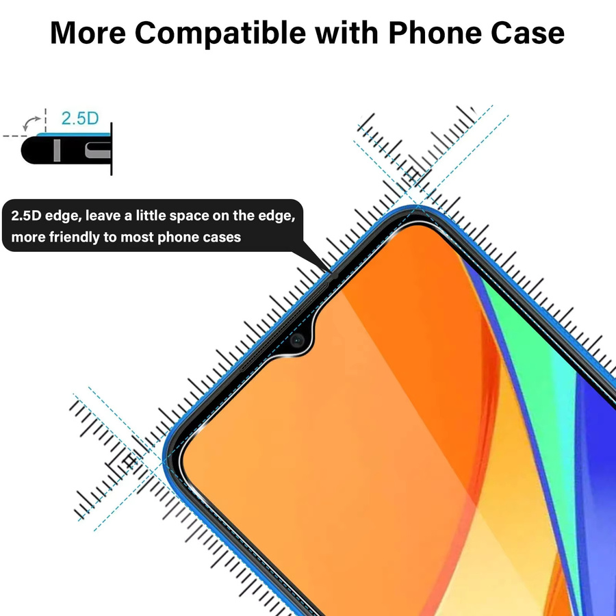 3er-Set gehärtetes Glas Displayschutz für Xiaomi Poco X5 X6 Pro X3 X4 GT NFC 5G M5 M5S M4 M3 M2 in Transparent - Bild 5