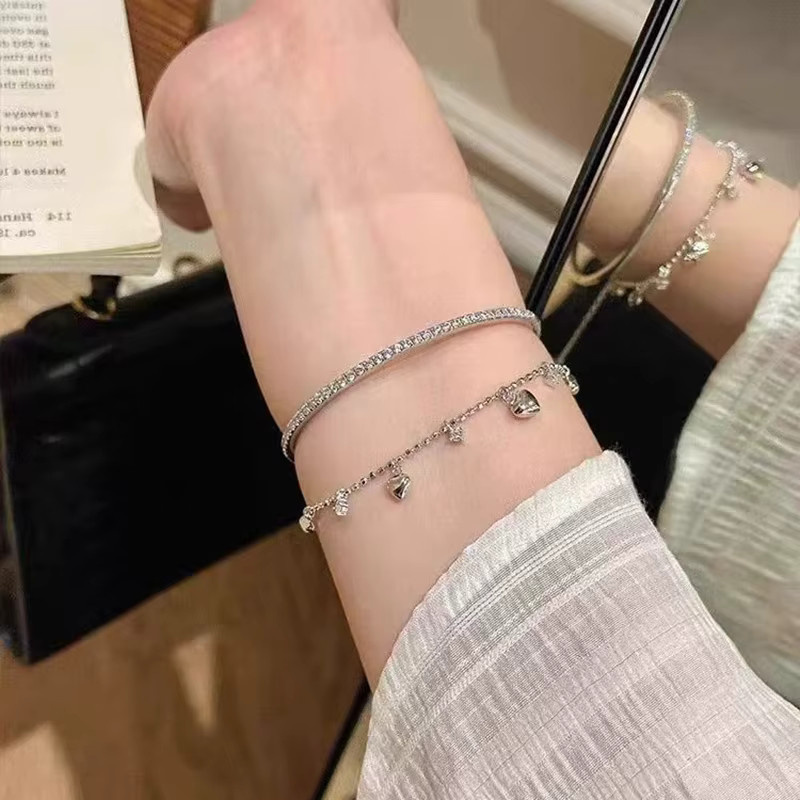 FANGSU Herz-Armband, 925 Silber, Damen - Bild 4