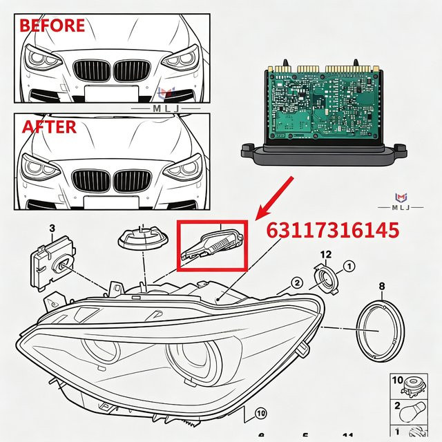 TMS Scheinwerfer-Steuermodul LED-Einheit für BMW 1er Serie F20 F21 Xenon ohne AHL - Bild 1