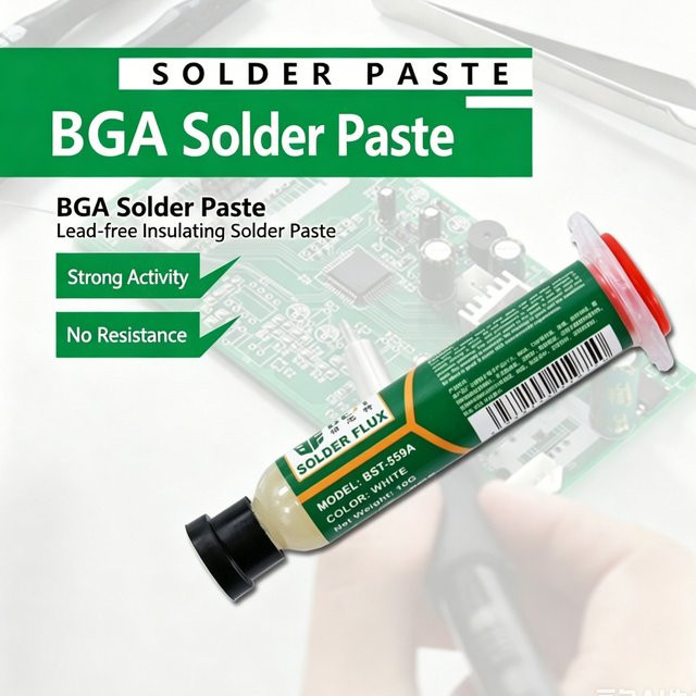 BES Lötpaste Bleifreies Lötflussmittel Weiß 10,3 ml - Bild 1